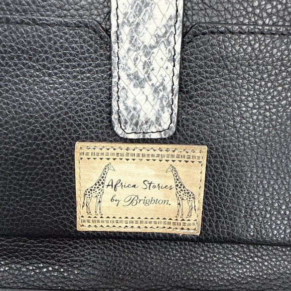 Brighton Africa Stories Floral Double Zip Leather Wallet Wristlet READ - Picture 5 of 10